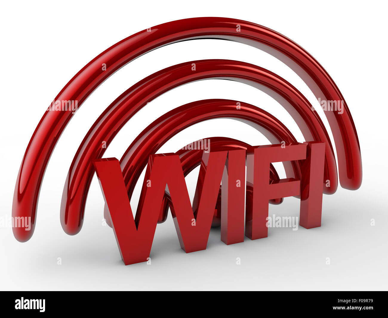WIFI - 3D Text over white Background Stock Photo - Alamy