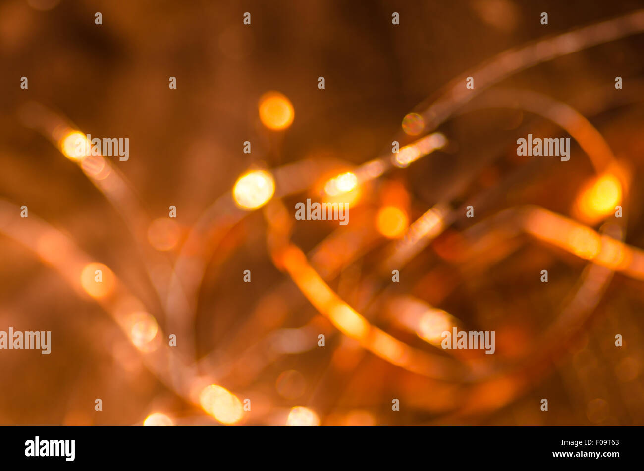 orange abstract blurred bokeh lights background Stock Photo - Alamy
