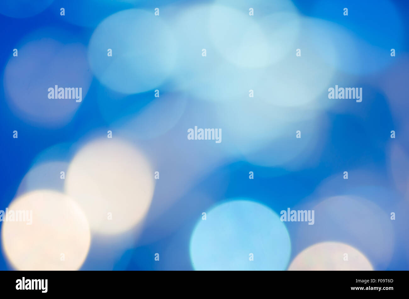 blue abstract blurred bokeh lights background Stock Photo - Alamy
