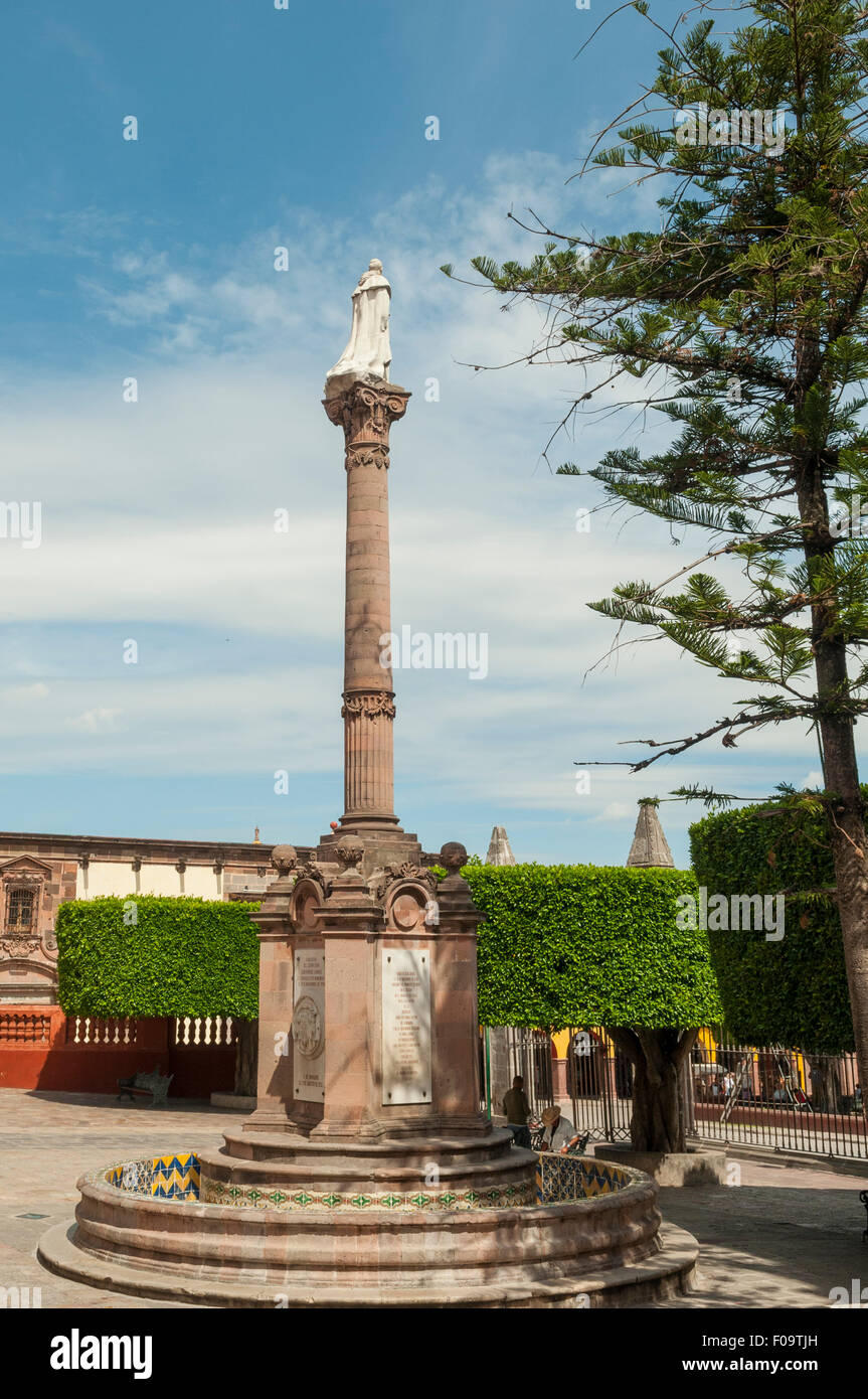 Statue of Miguel Hidalgo, San Miguel de Allende, Mexico Stock Photo
