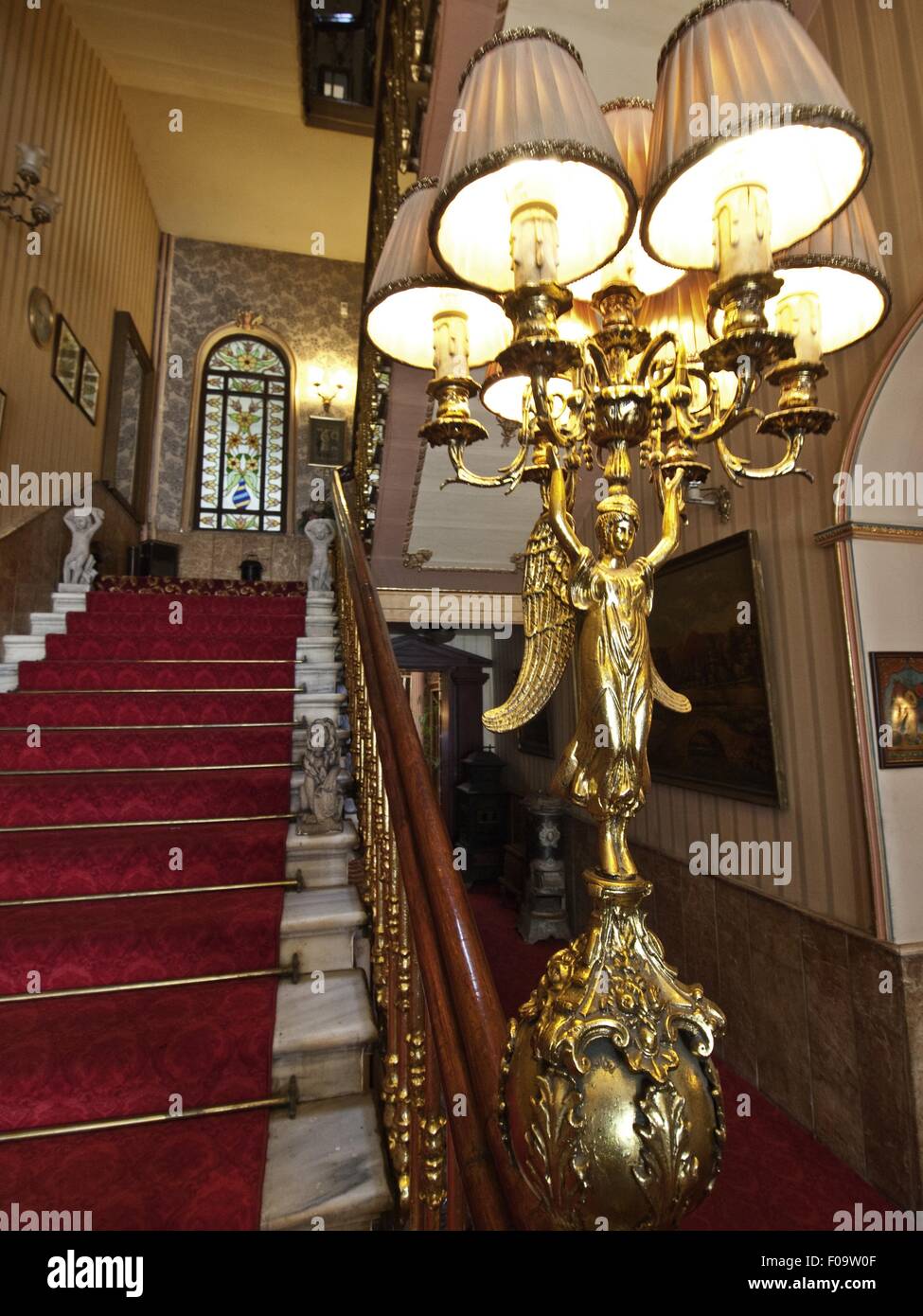 Interior of Pera Palace Hotel, Jumeirah, Istanbul, Turkey Stock Photo