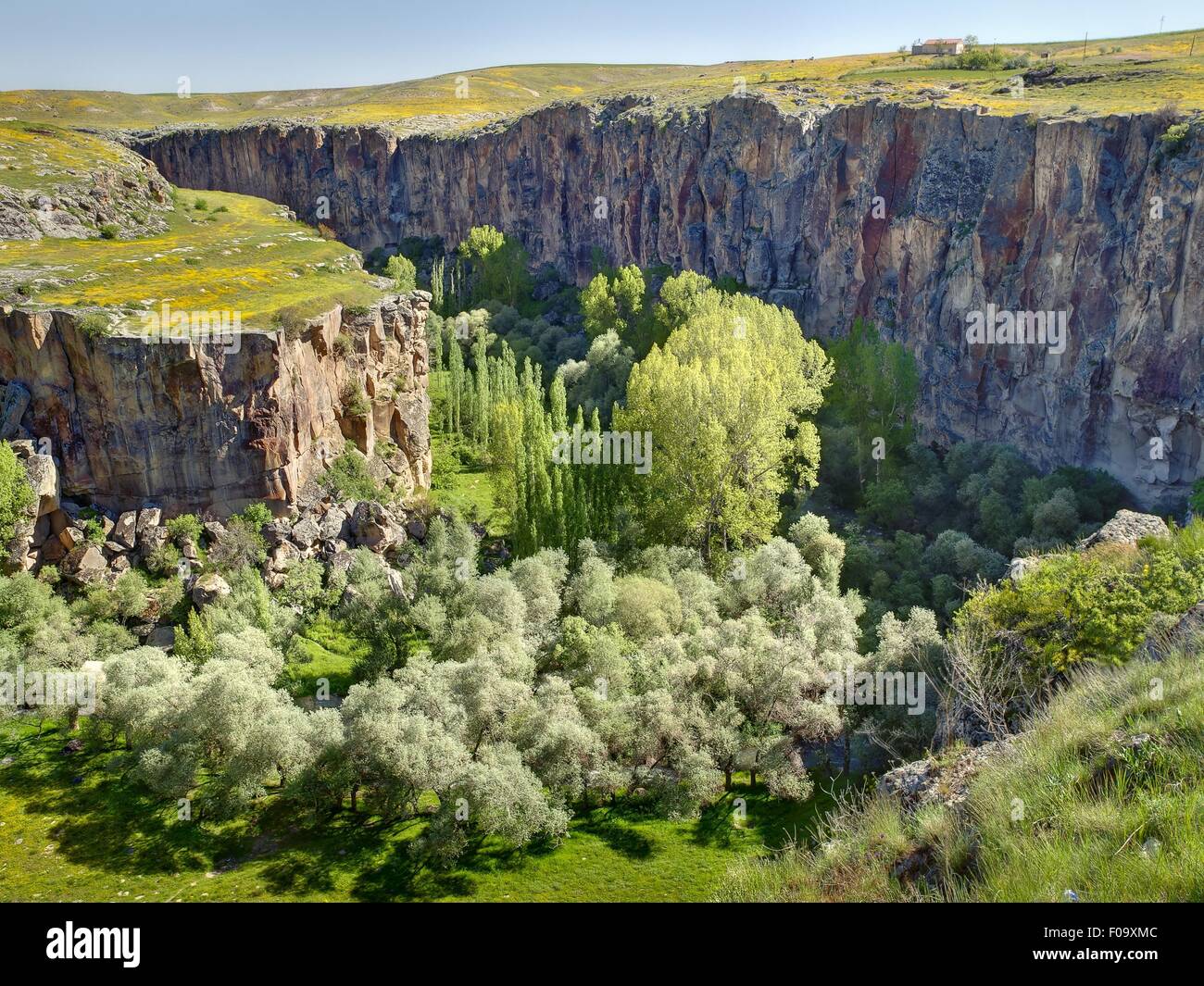 Ihlara Valley in Anatolia, Turkey Stock Photo