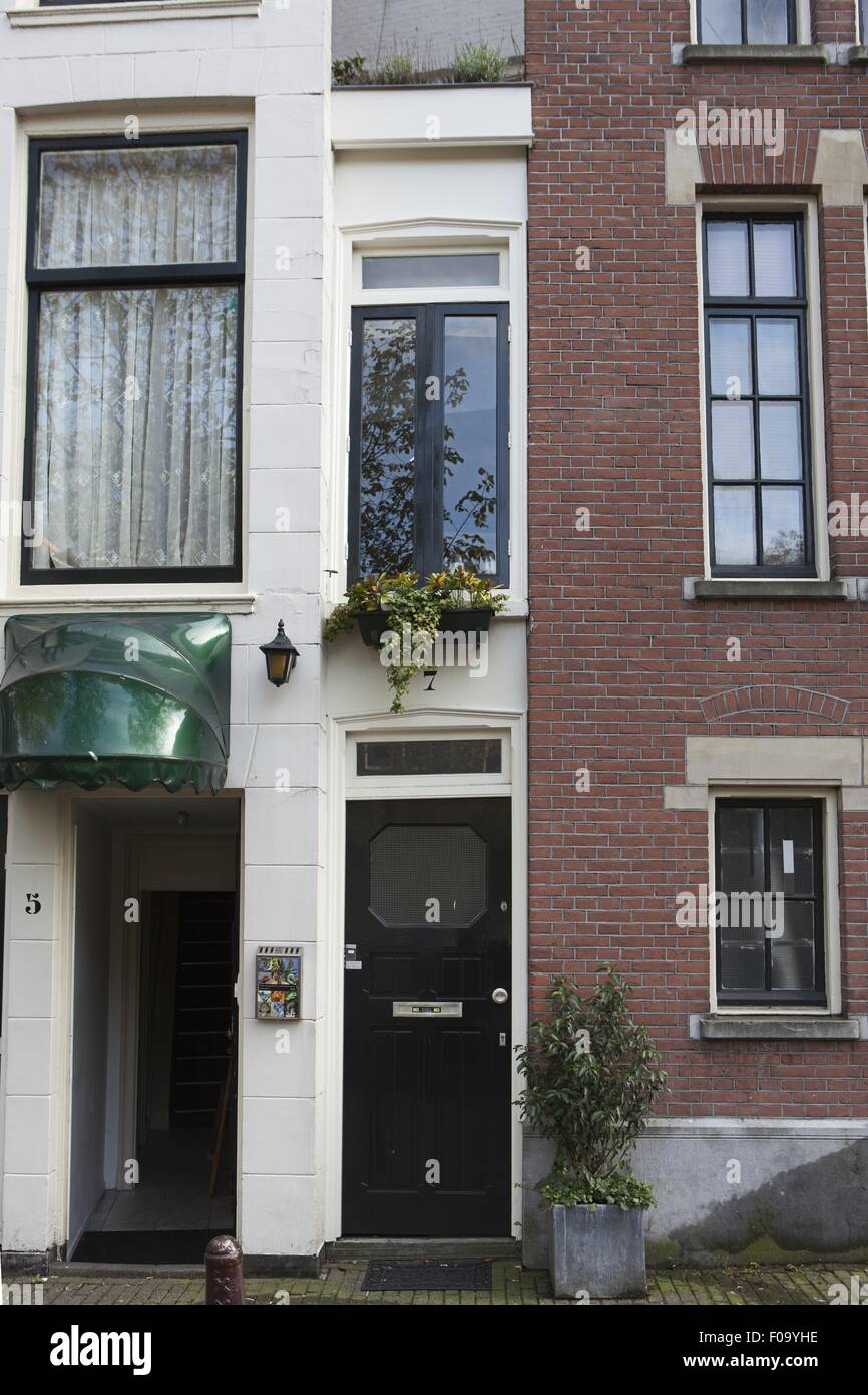 View of Amsterdam canal house on Singel, Amsterdam, Netherlands Stock Photo