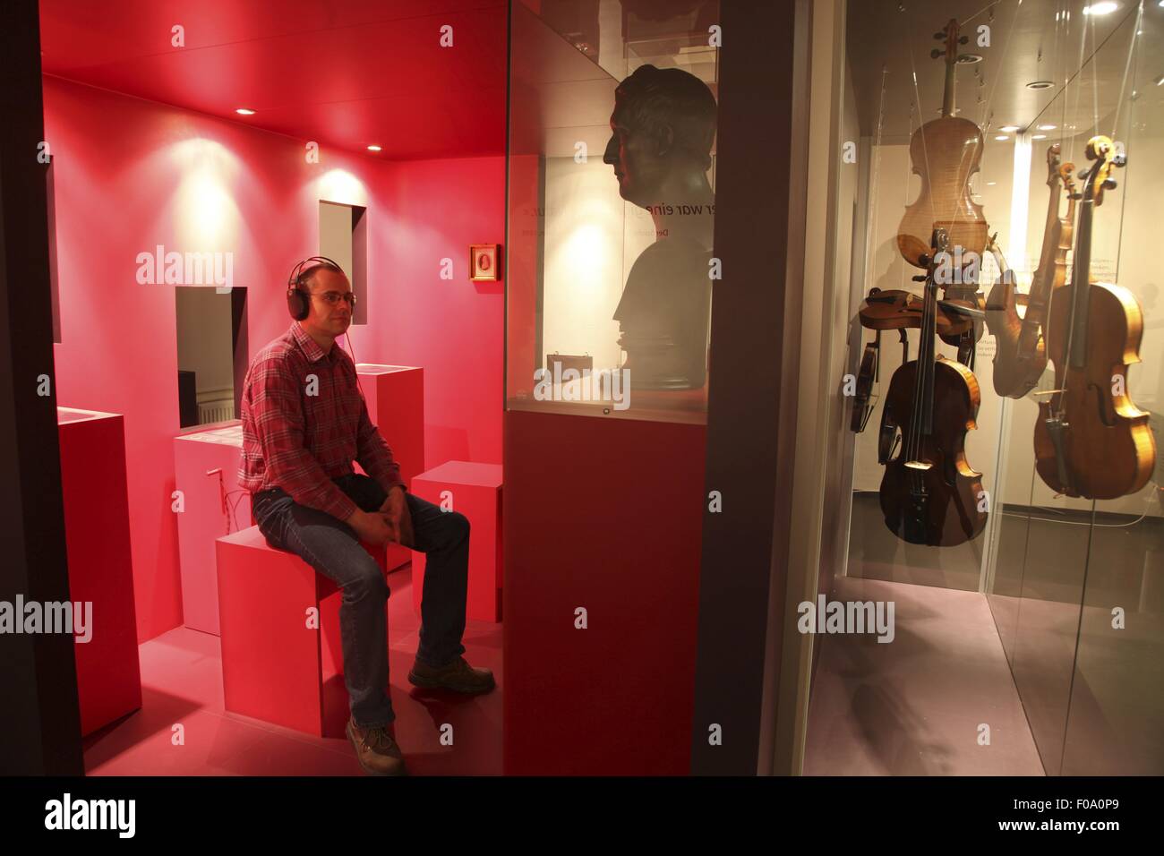 Exhibition at Spohr Museum in culture station, Kassel, Hesse, Germany Stock Photo