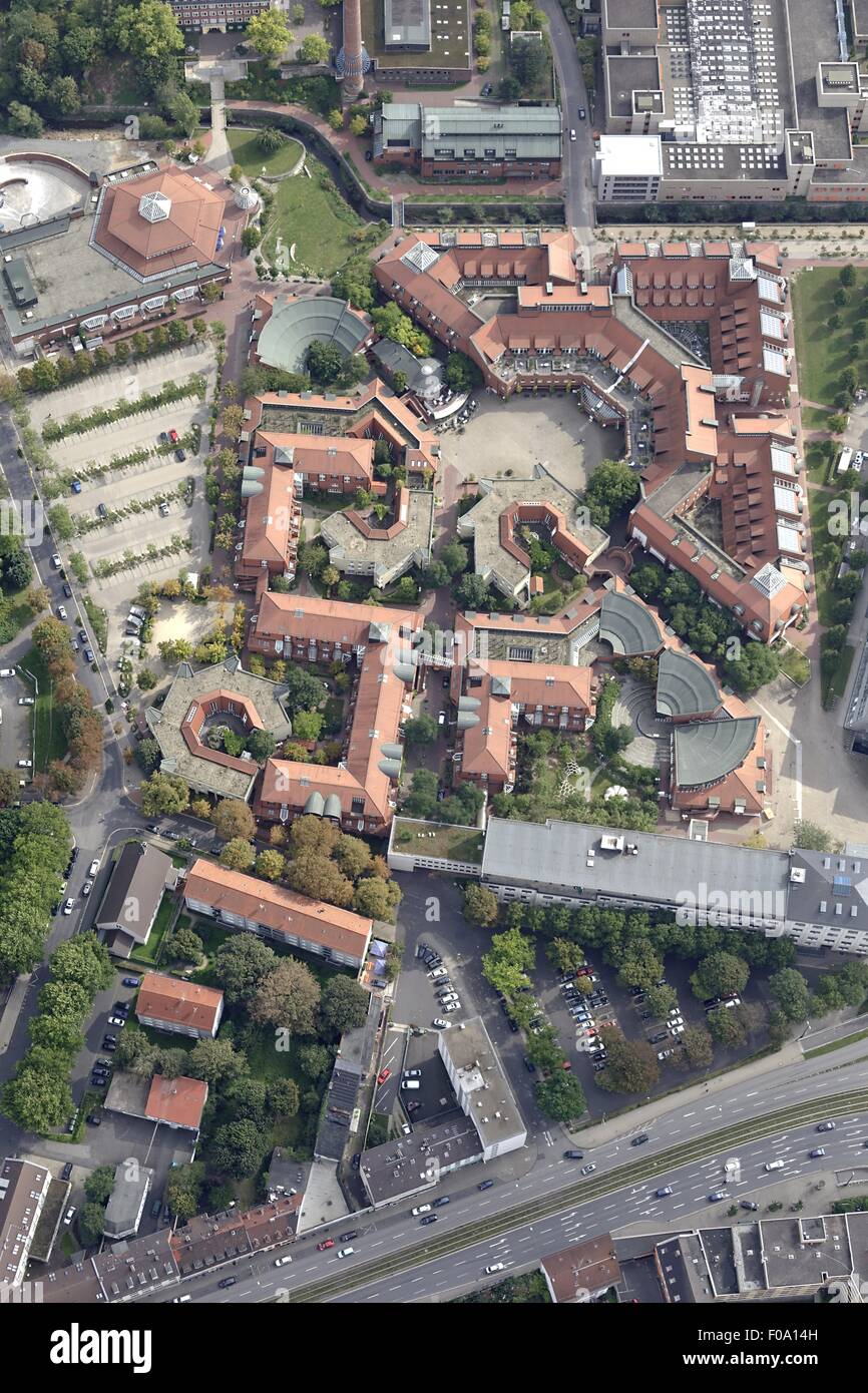 Elevated view of Kassel University, Hesse, Germany Stock Photo