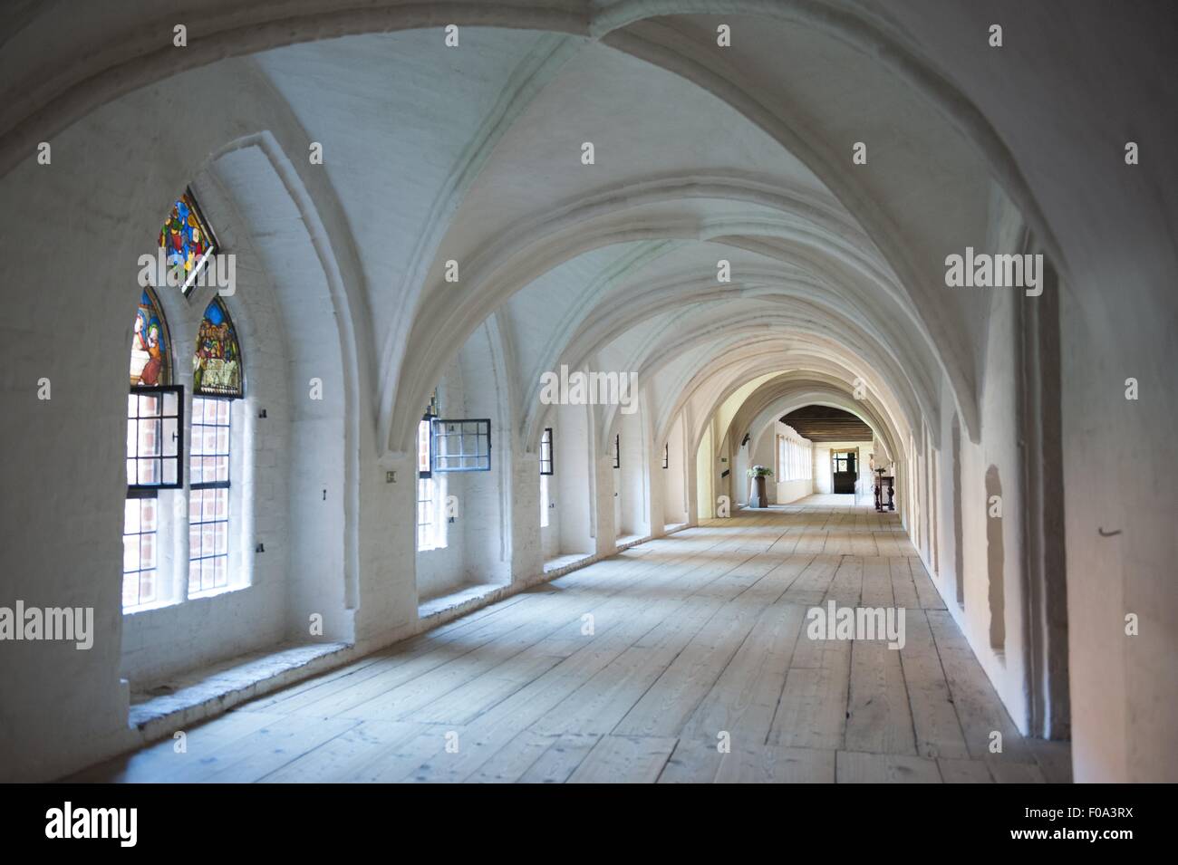 Interior of cloister in Wienhausen, Germany Stock Photo