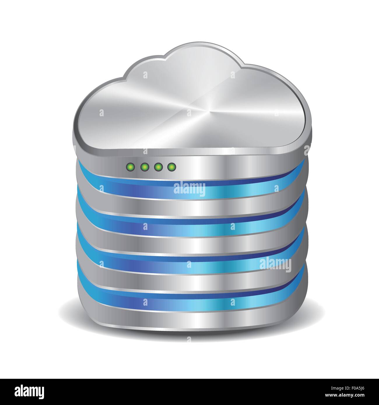 Cloud computing database Stock Vector