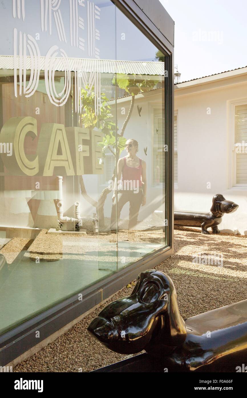 Entrance of Freedom Cafe at The Concierge Hotel, Durban, South Africa ...