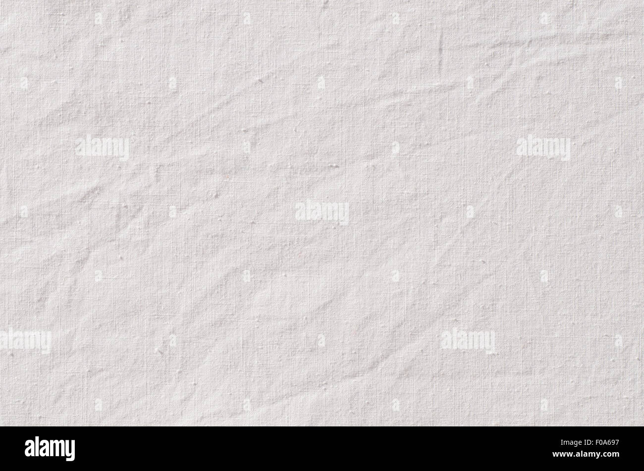white wrinkled fabric texture background Stock Photo