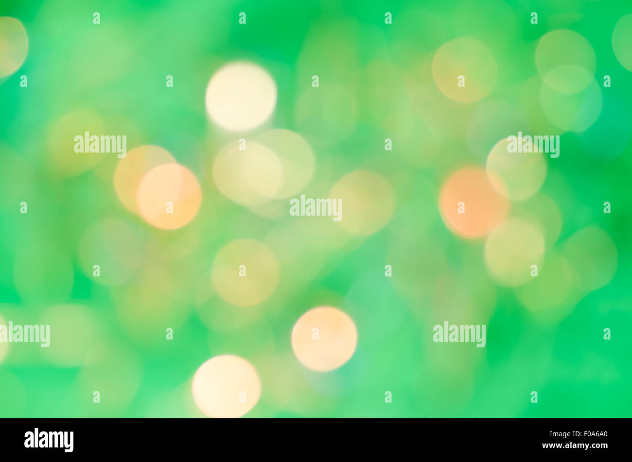 green abstract blurred bokeh lights background Stock Photo - Alamy