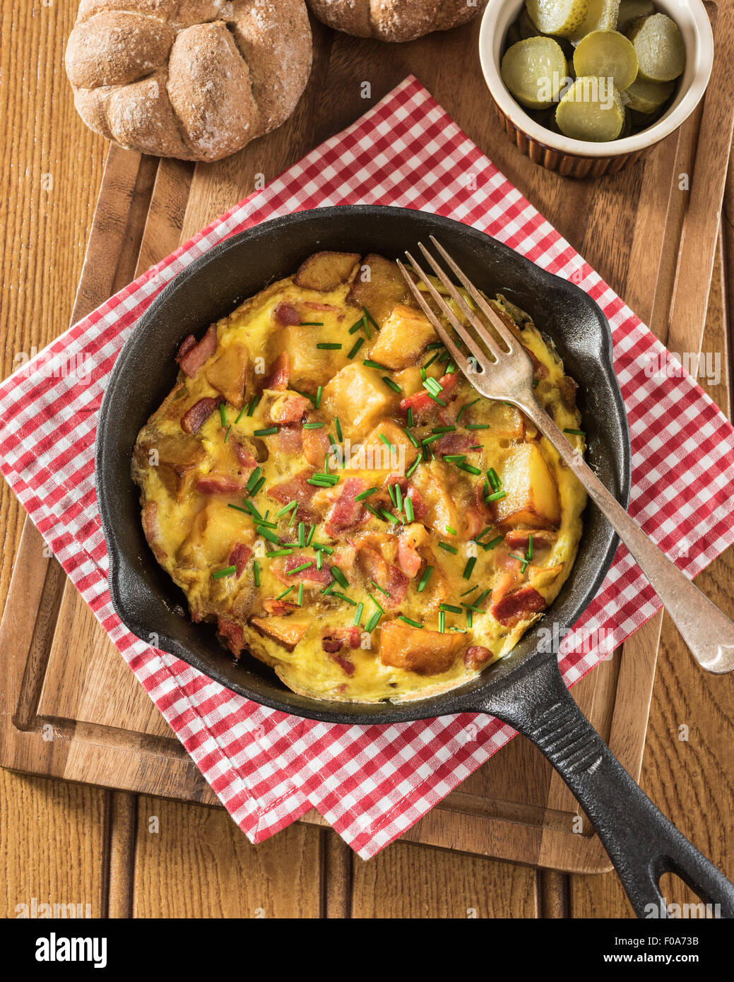 Bauernfrühstück. German farmers&amp;#39; breakfast. Germany Food Stock Photo ...