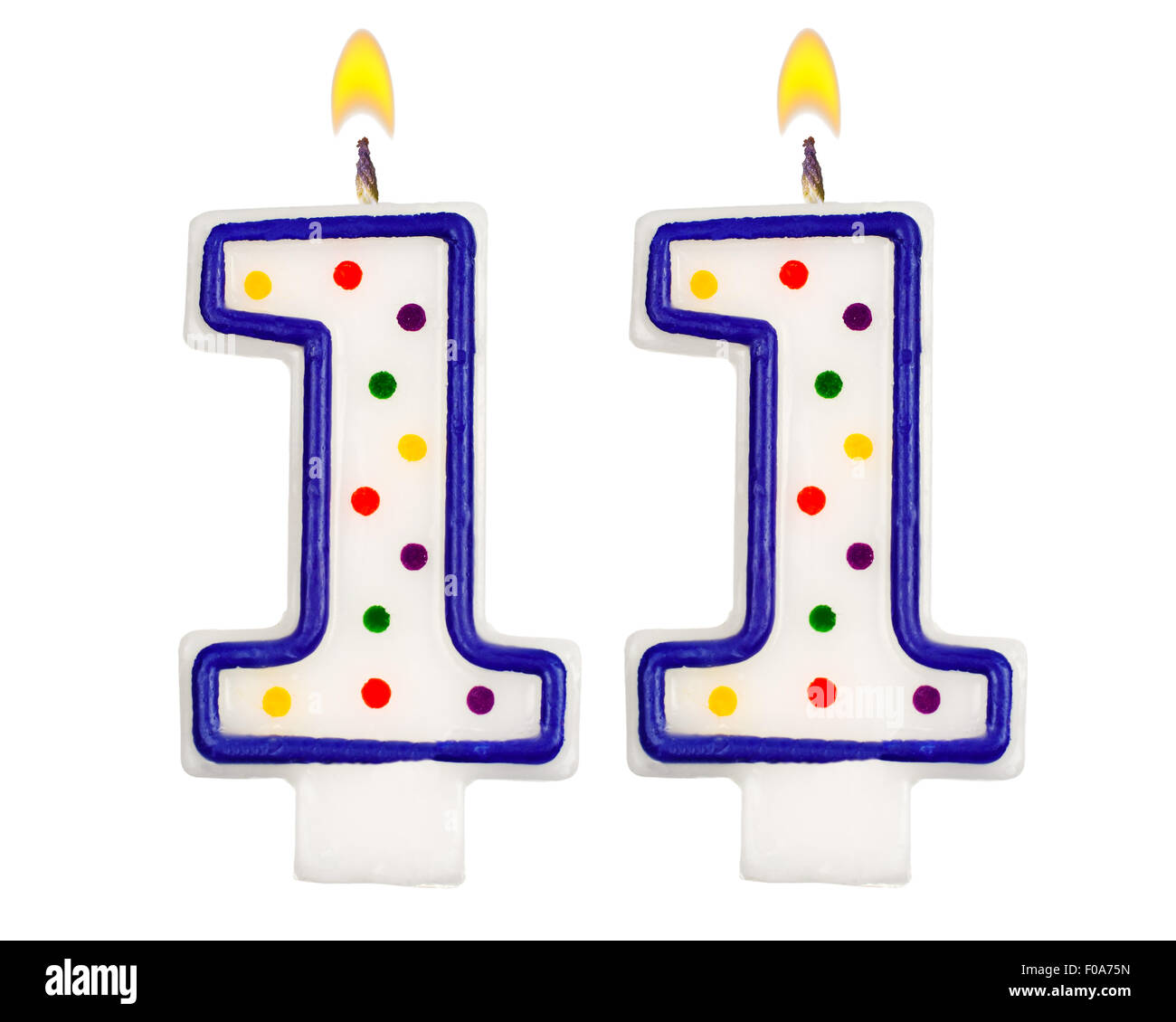 Birthday candles number eleven isolated hi-res stock photography and images  - Alamy