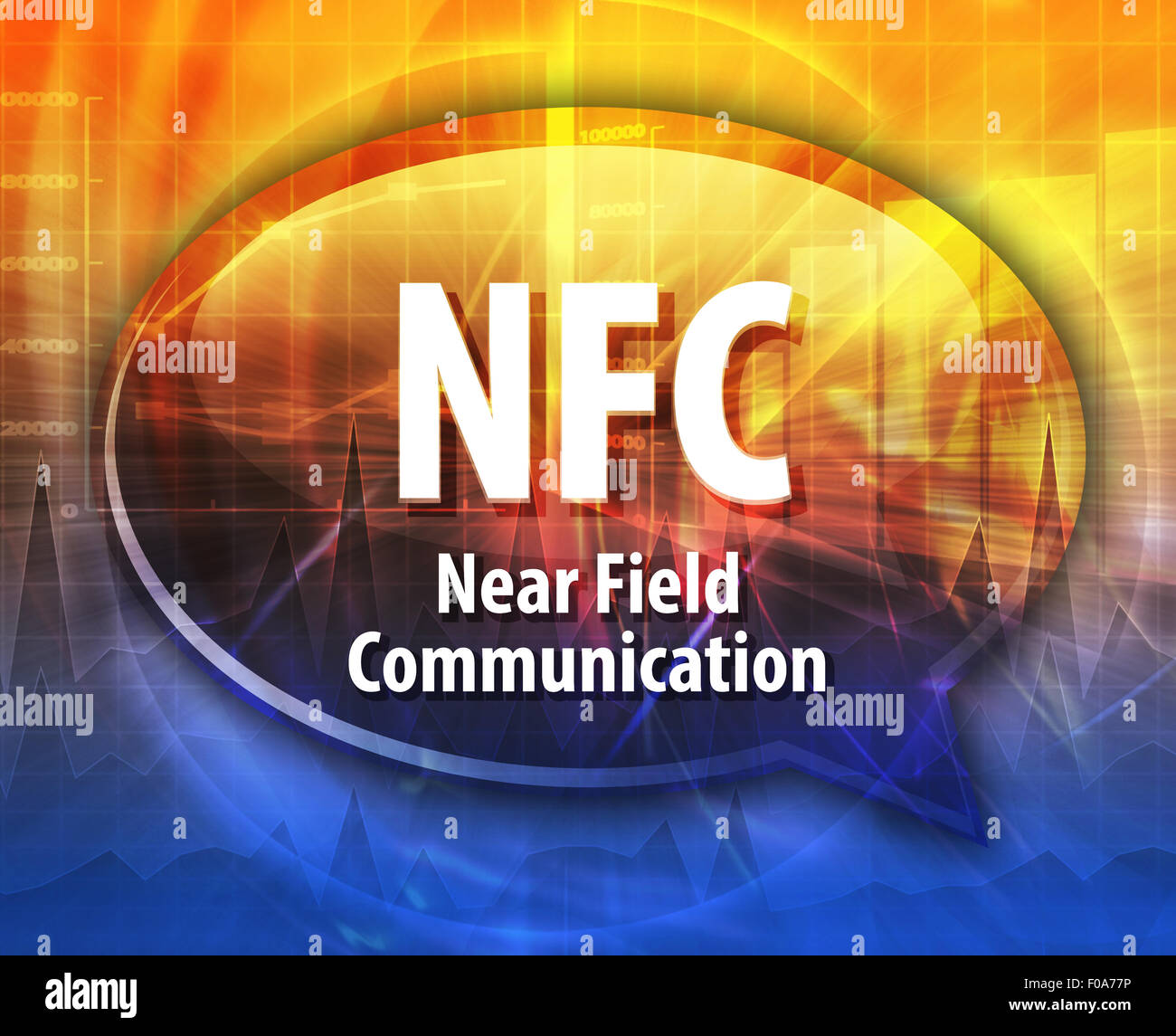 Speech bubble illustration of information technology acronym