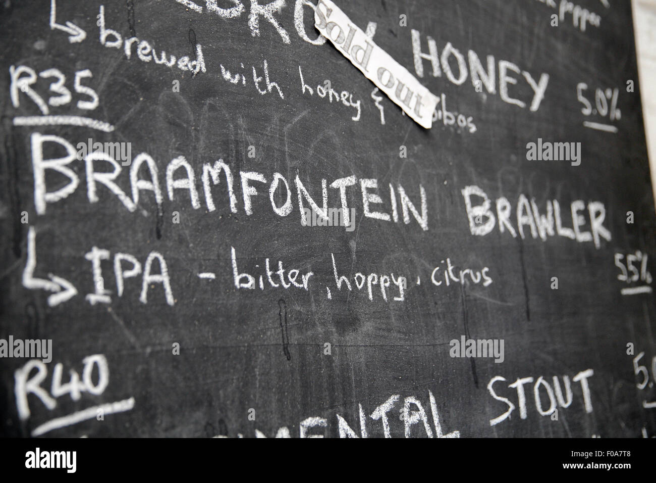 South Africa, Johannesburg, Maboneng Precinct, Arts on Main. Craft beer brewery in the creative hub and redevelopment of the inn Stock Photo