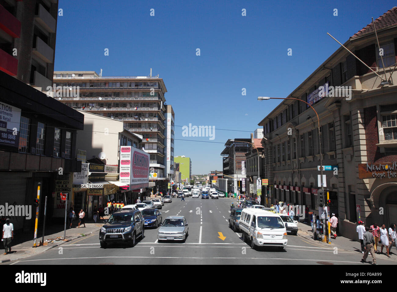 South Africa, Johannesburg. View from Joburg's first tour bus of the inner city CBD shopping district  Photo: © ZuteLightfoot Stock Photo