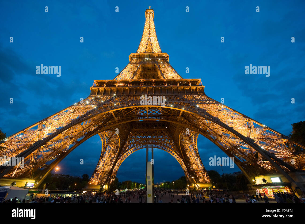 Tourists Are On The Observation Deck Of The Eiffel Tower, Paris The Eiffel  Tower Is One Of The Major Tourist Attractions Of France Stock Photo,  Picture and Royalty Free Image. Image 26359019.