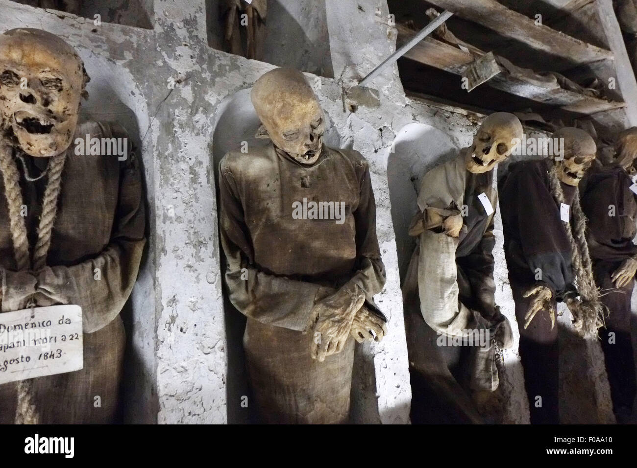 BODIES IN CATACOMBES,PALERMO,SICILY,ITALY Stock Photo
