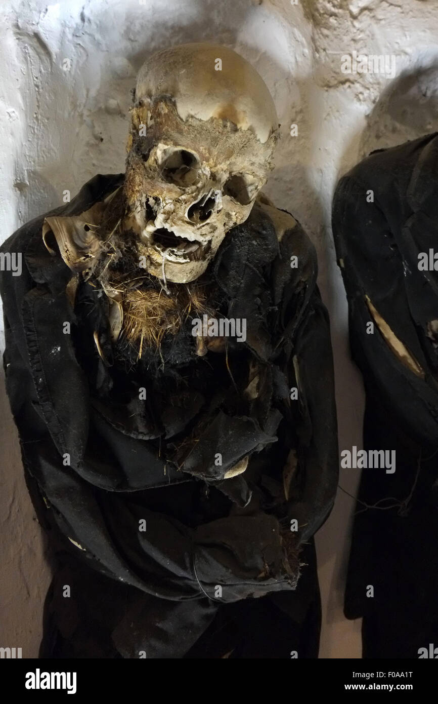 BODIES IN CATACOMBES,PALERMO,SICILY,ITALY Stock Photo