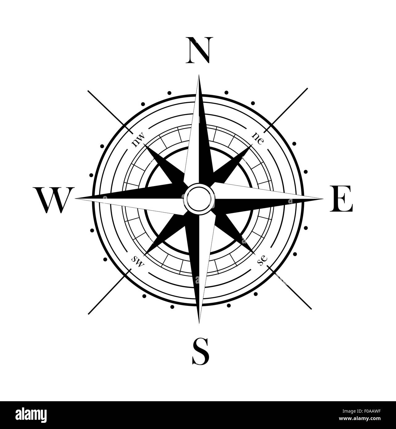 wind rose Stock Photo