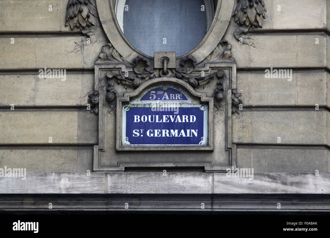 Street sign Boulevard st. Germain in Paris France Stock Photo Alamy