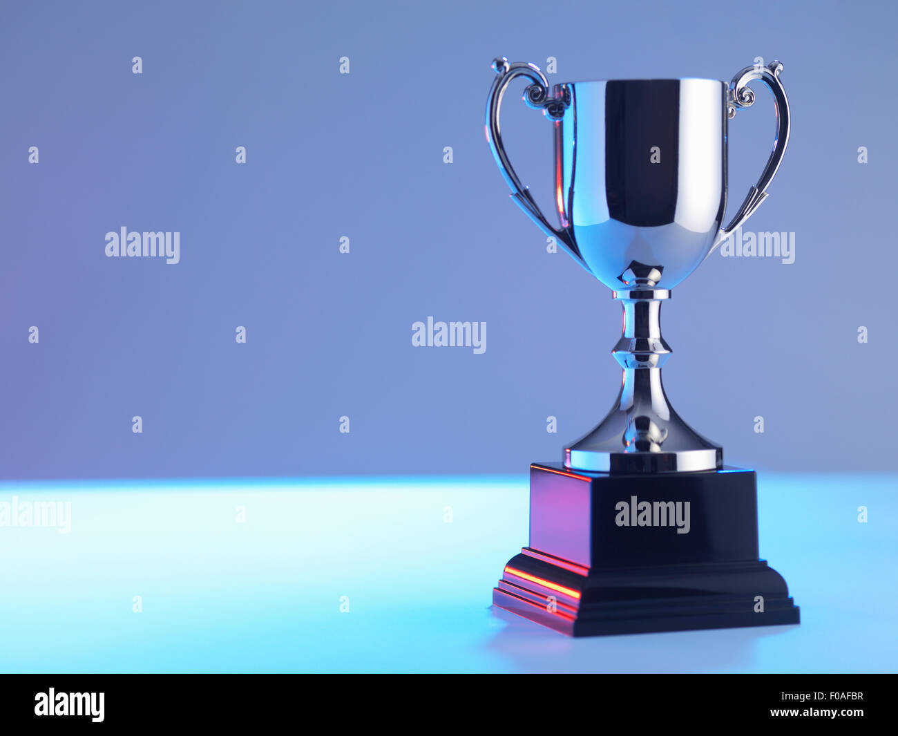 Trophy at award ceremony Stock Photo