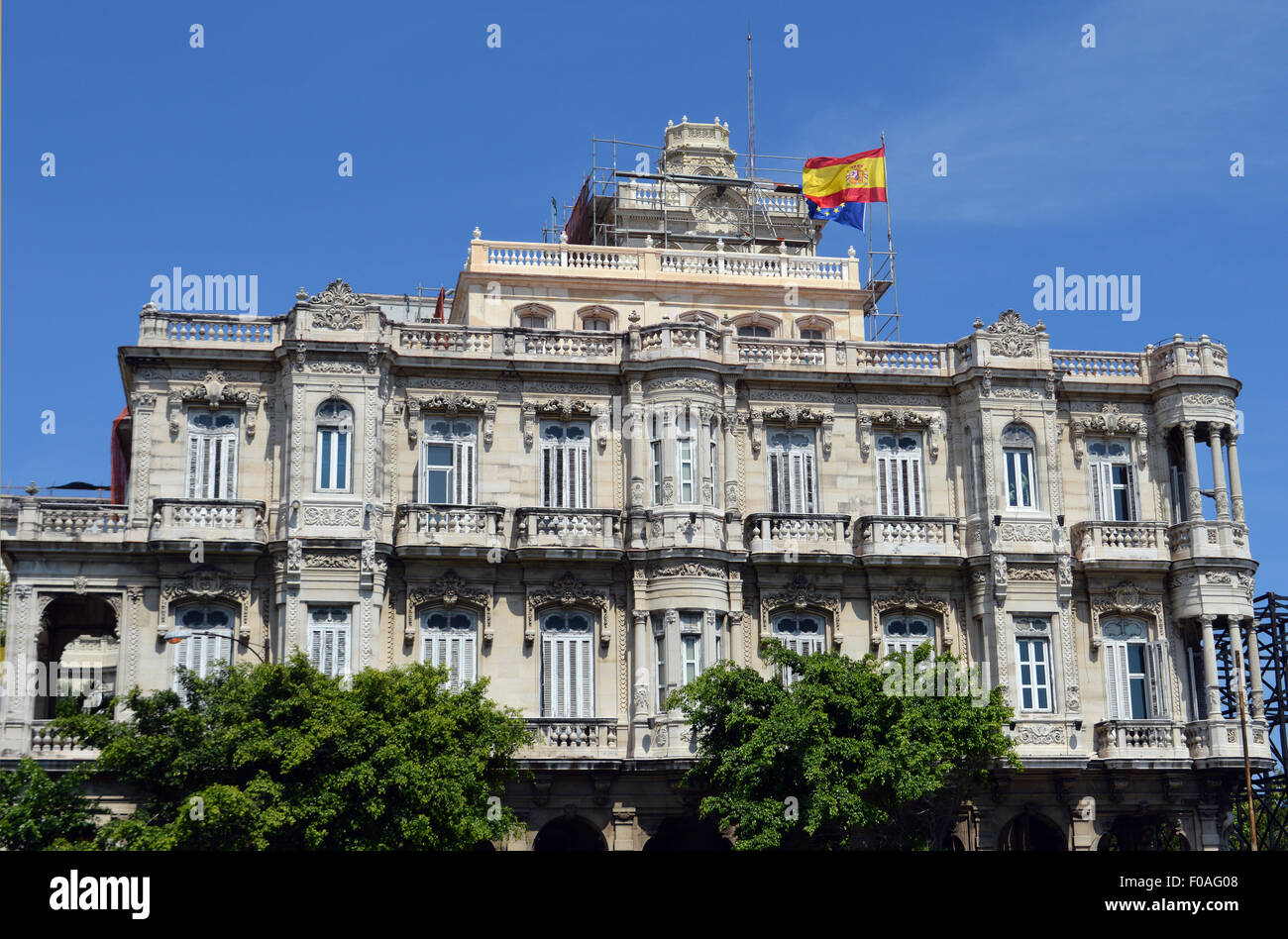Havana, Cuba Spanish Embassy Stock Photo Alamy