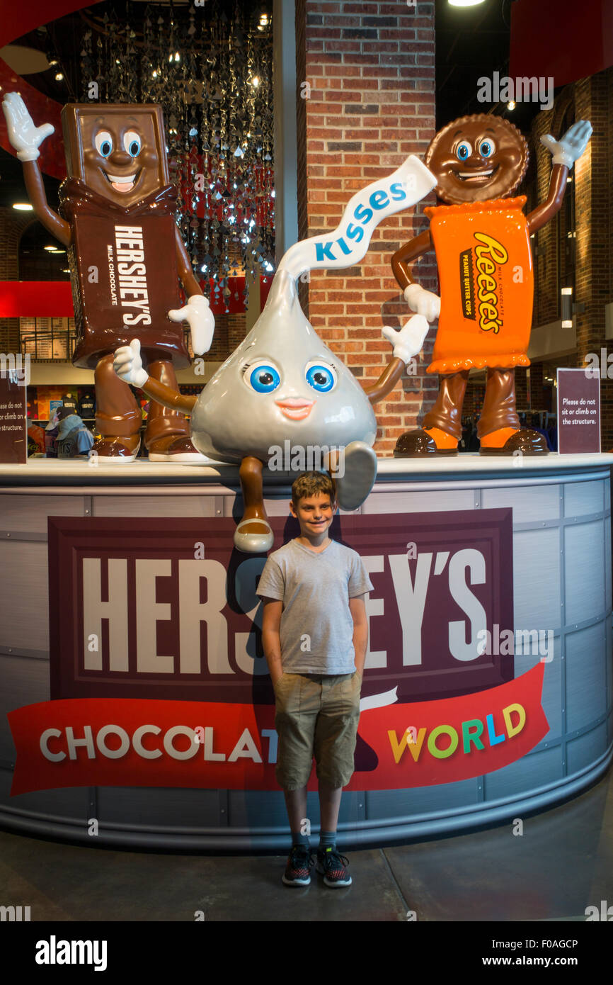 Hershey's Chocolate World tour in Hershey PA Stock Photo