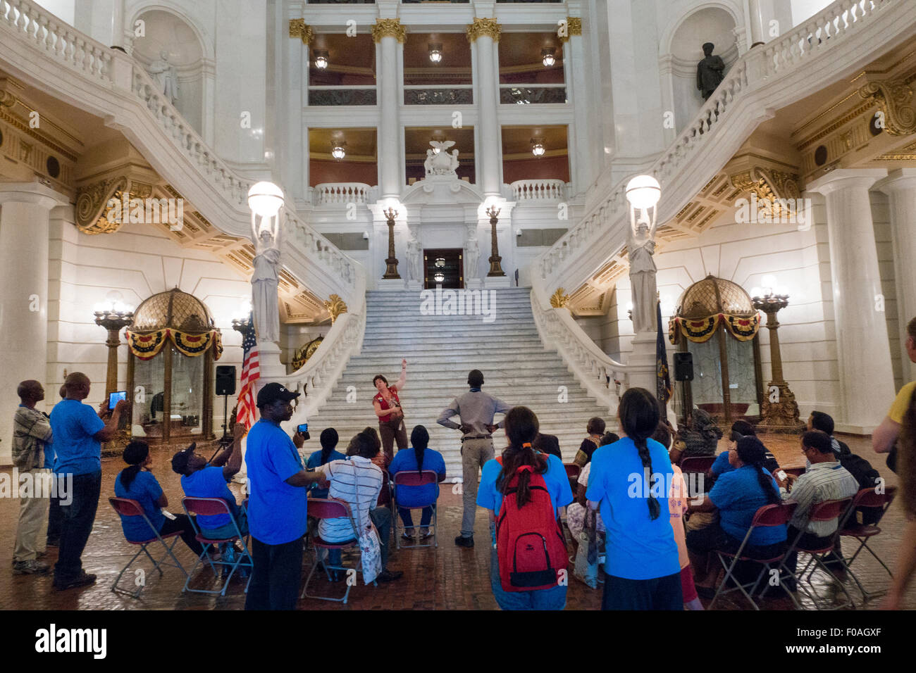 Harrisburg PA state capitol building Stock Photo Alamy
