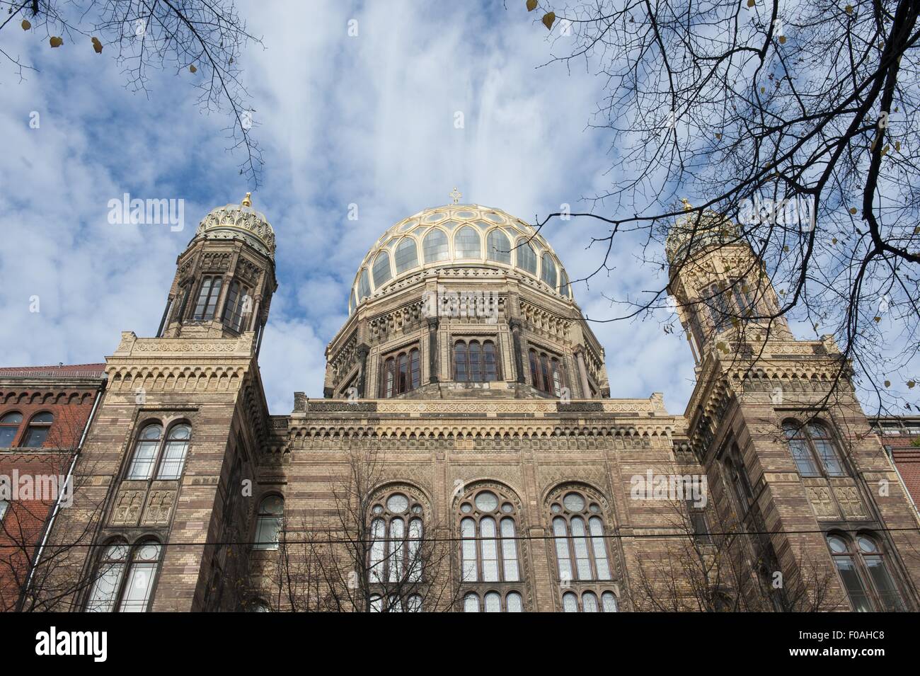 Low angle view of assembly house at Oranienburger Strabe, Berlin, Germany Stock Photo