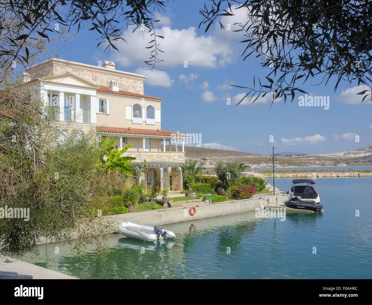 View of house in Alacti, Cesme, Turkey Stock Photo Alamy