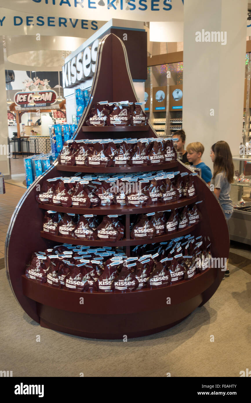 Hershey's Chocolate World tour in Hershey PA Stock Photo