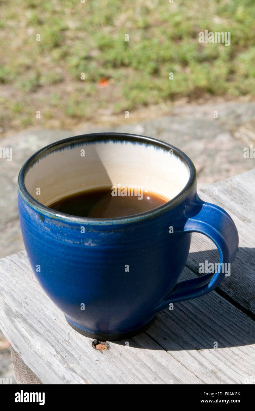 black americano mug of cup strong caffeine Stock Photo
