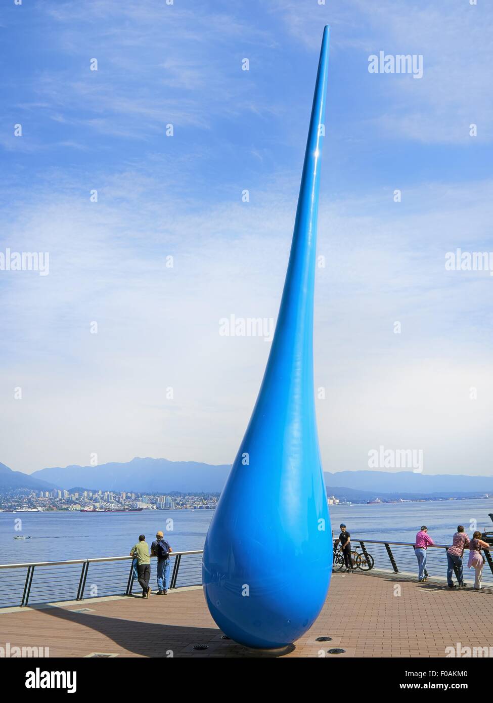 The Drop sculpture outside Vancouver Convention Centre, British