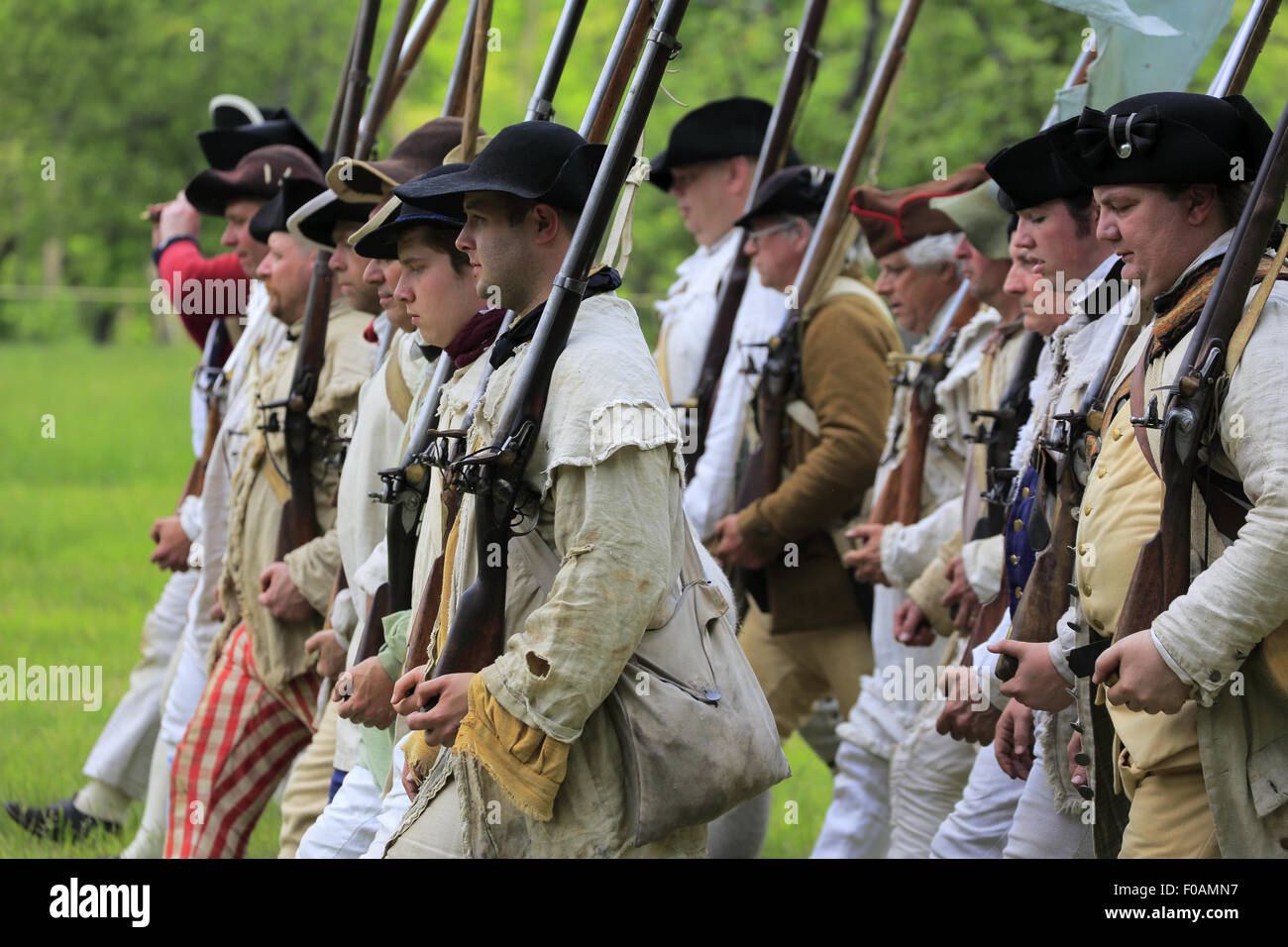 Revolutionary War reenactment at Jockey Hollow in Morristown National ...