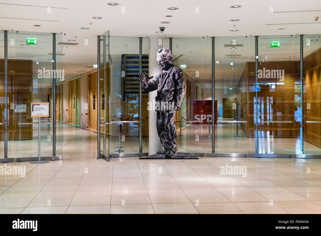 Berlin Willy Brandt Haus Willy Brandt House Interior Bronze