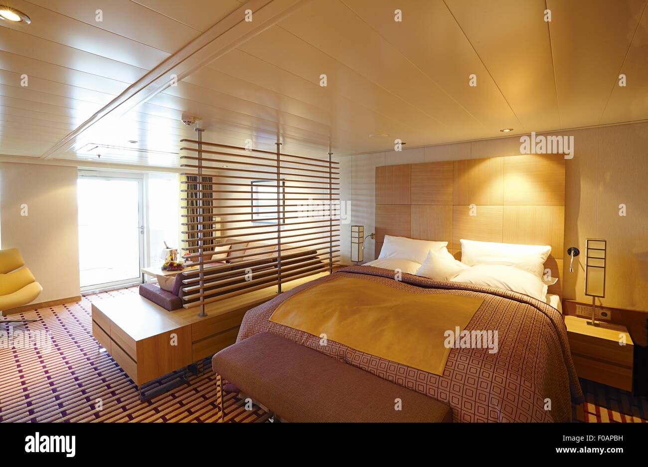 Interior Of Spa Suite In Europa 2 Cruise Ship Stock Photo
