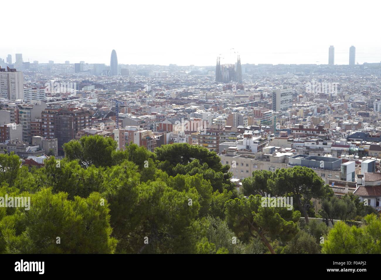 View of cityscape in Barcelona, Spain Stock Photo - Alamy