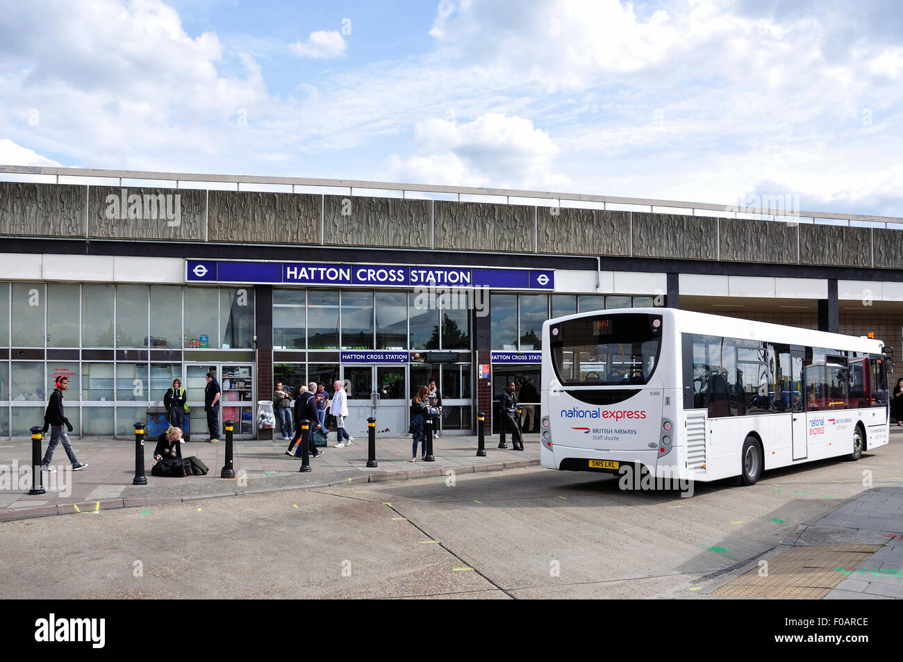 Hatton Cross Bus and Underground Station, London Borough of Hillingdon,  Greater London, England, United Kingdom Stock Photo - Alamy