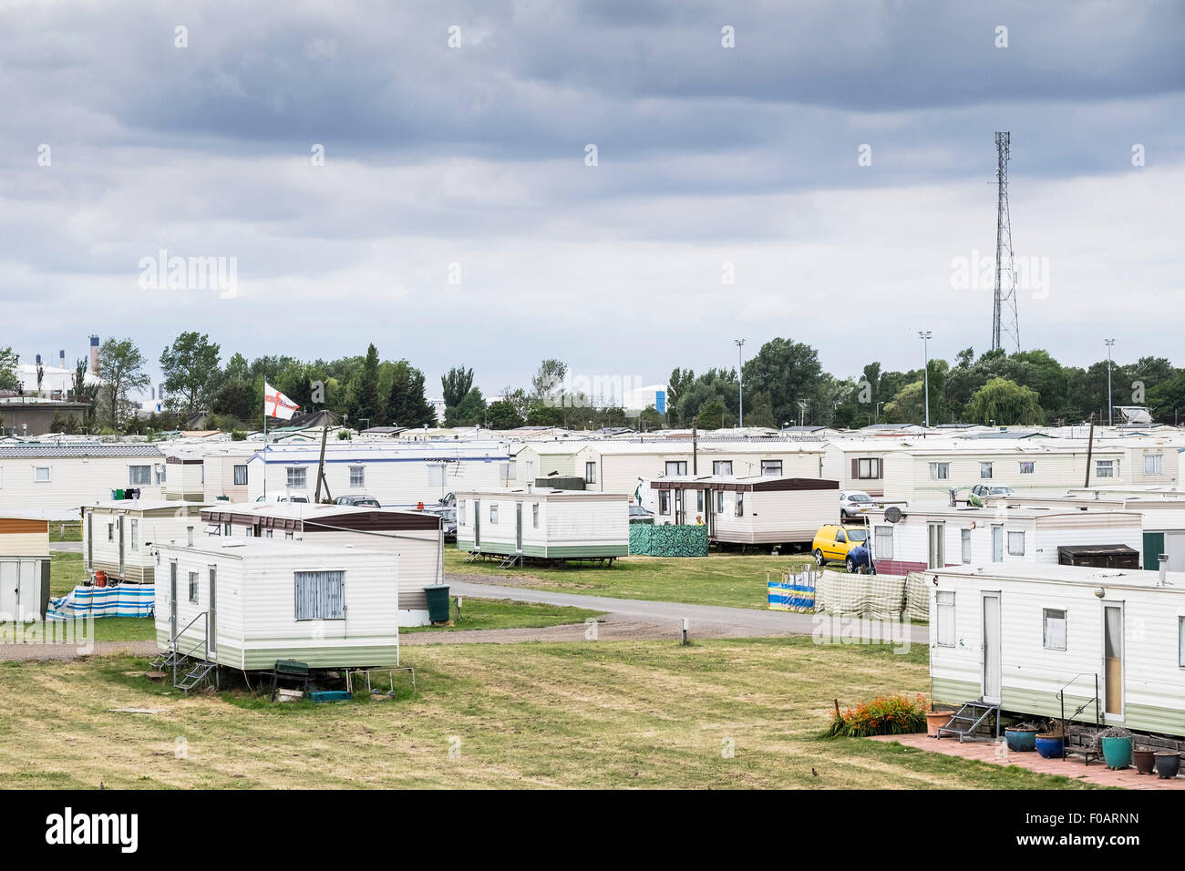 Canvey Island Thorney Bay Village. A residential caravan park on