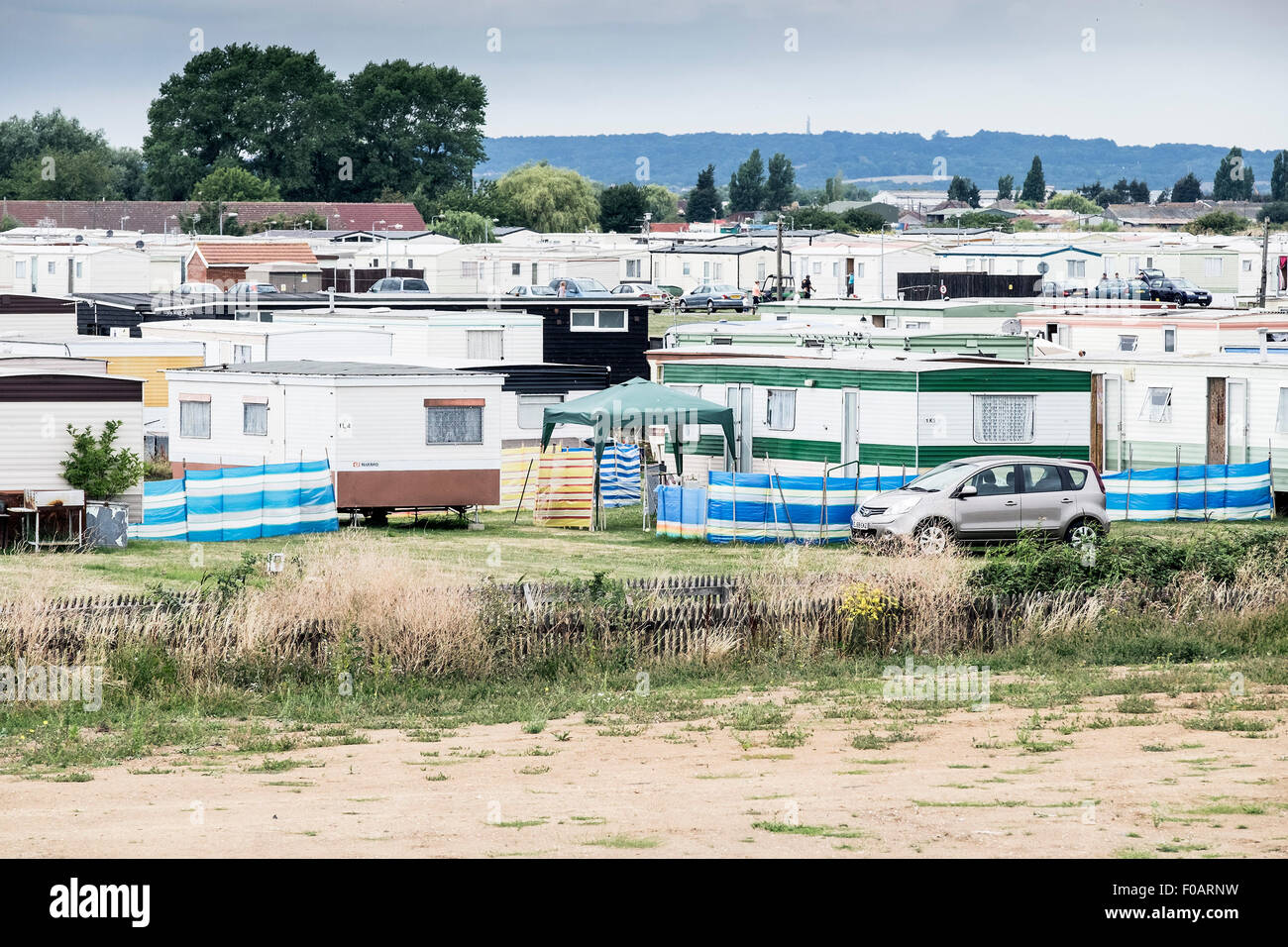 Canvey Island Thorney Bay Village. A residential caravan park on
