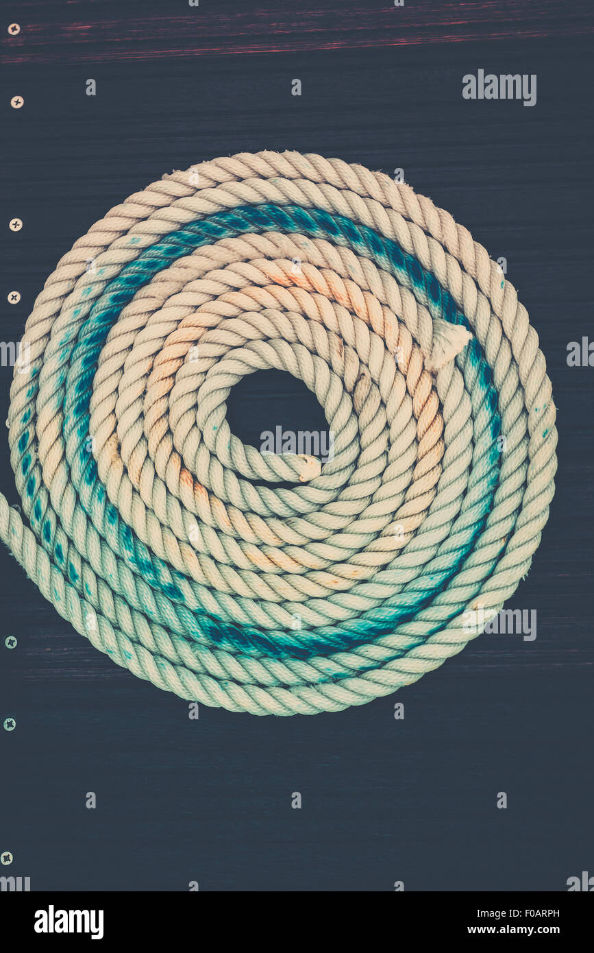 Curled rope hi-res stock photography and images - Alamy