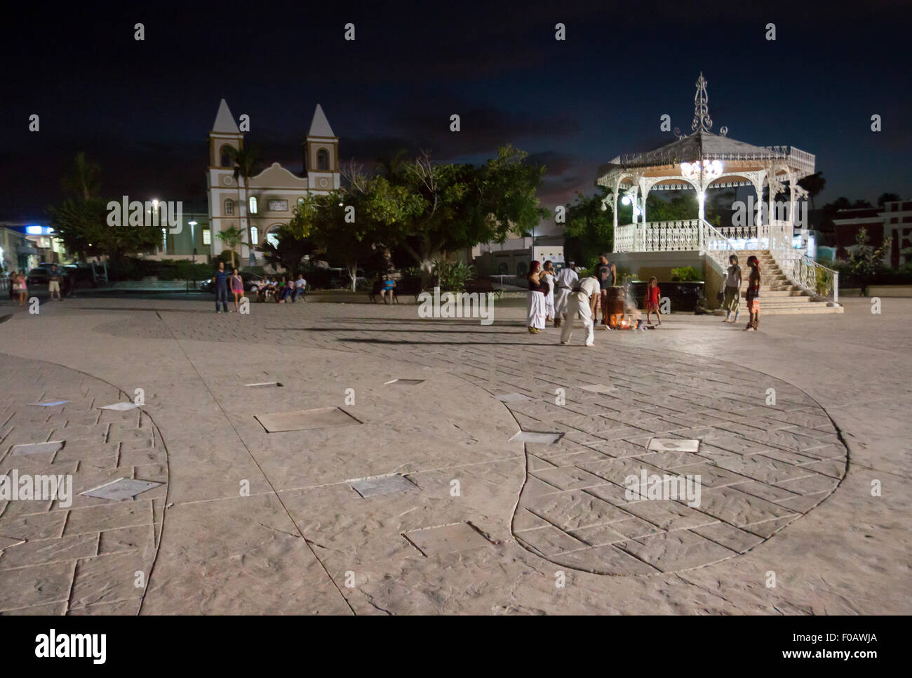 Ritual pre columbian dance. San Jose del Cabo, Baja California Sur. Mexico Stock Photo