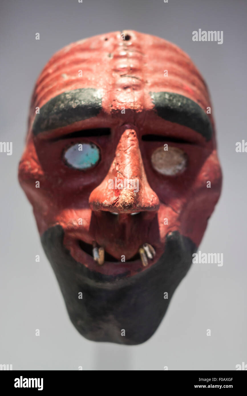 Traditional mexican mask used for dance and ritual. Zacatecas, ZAC. Mexico Stock Photo