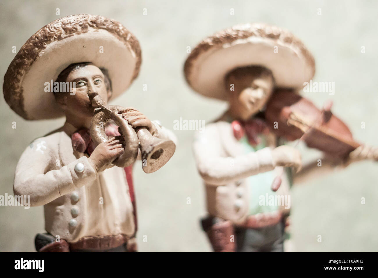 Mexican culture represented from little statues. Zacatecas, ZAC. Mexico