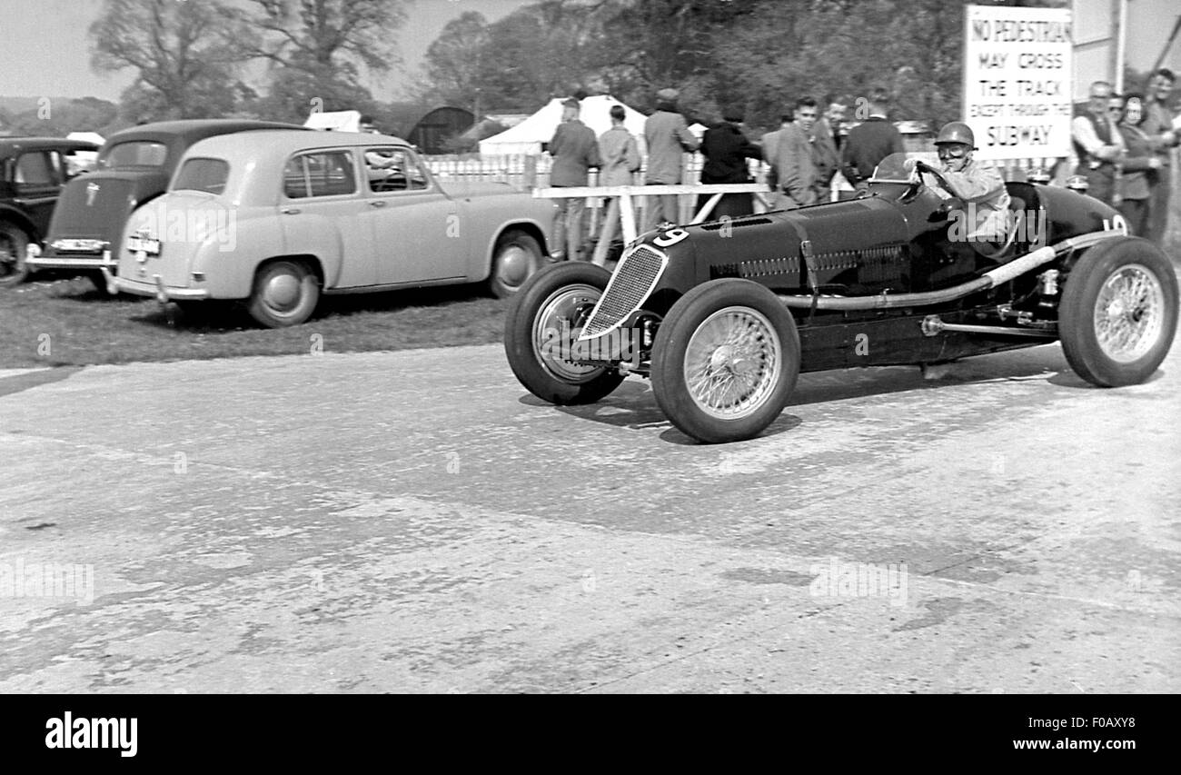 Kenneth McAlpine in his Bira Maserati Stock Photo