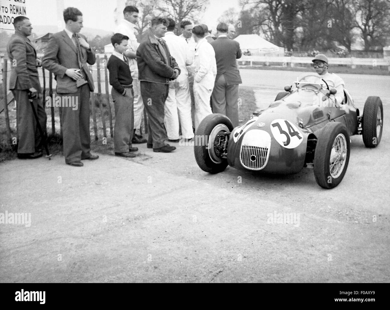 ABECASSIS HWM at Goodwood 1950s Stock Photo