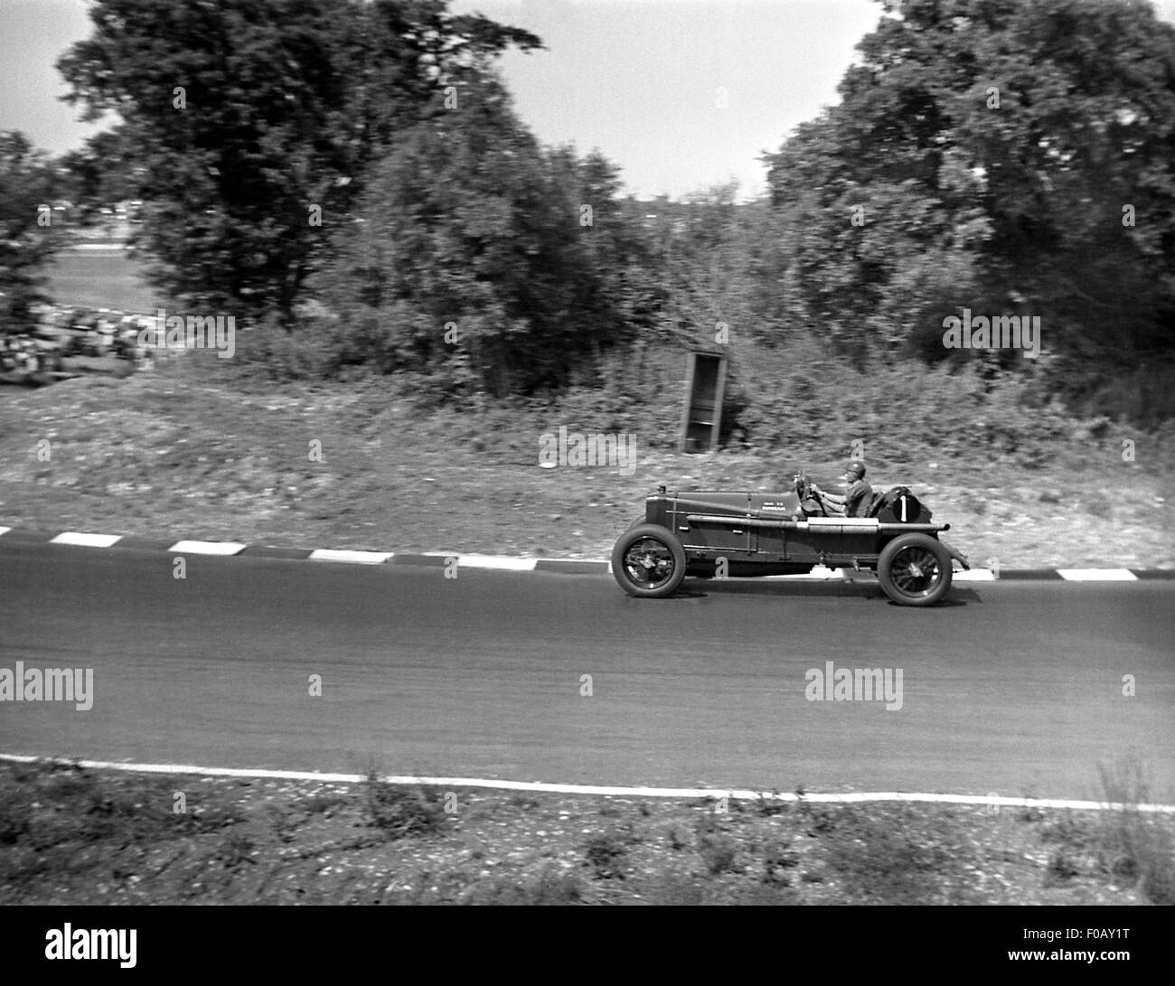 1914 TT Sunbeam at Brands Hatch, UK 1950s Stock Photo