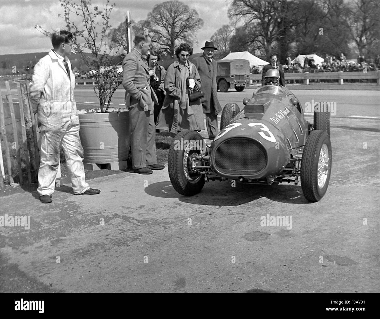 Piero Taruffi in his Thinwall Special 1950s Stock Photo