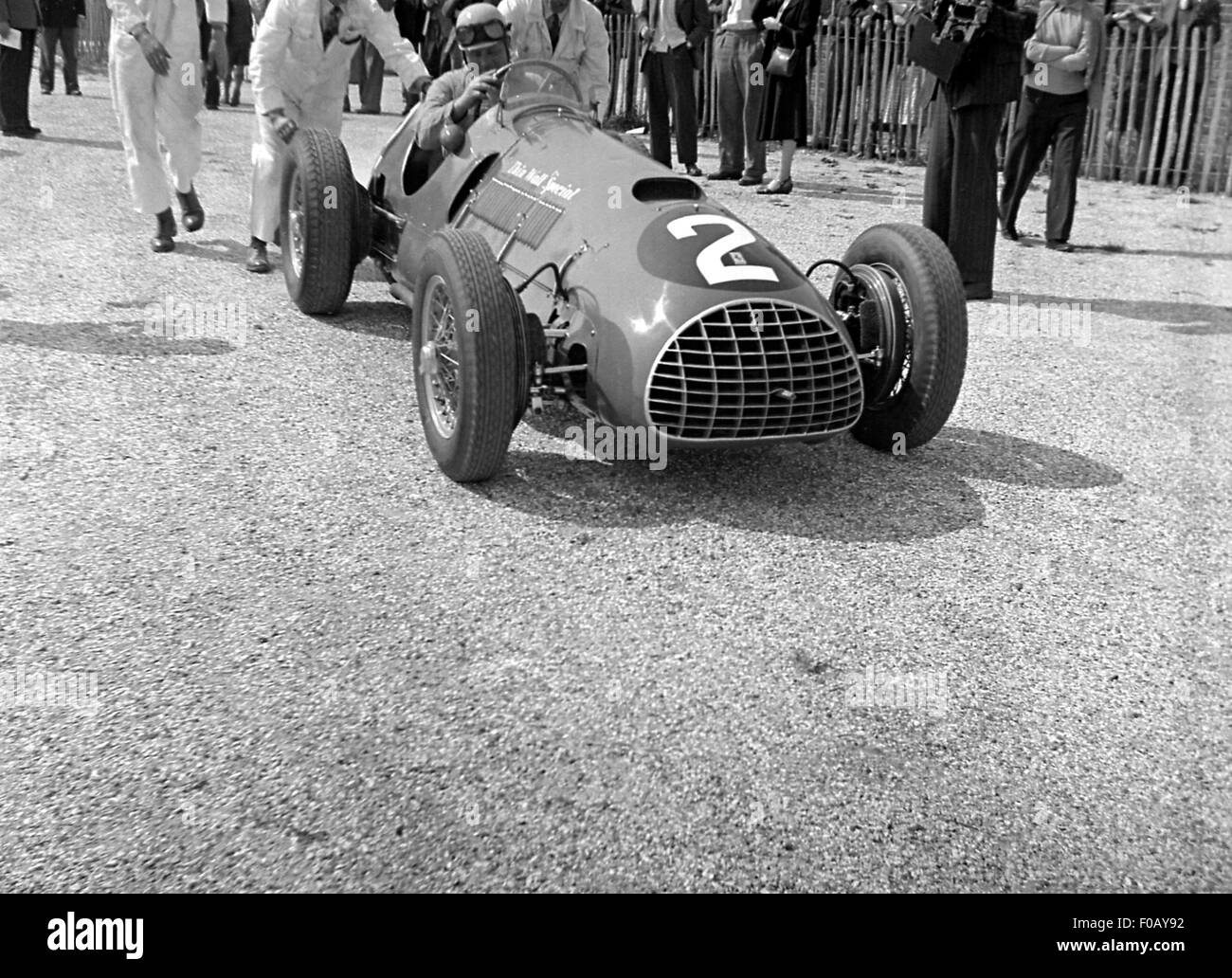 Reg Parnell in his Thinwall Special 1950s Stock Photo