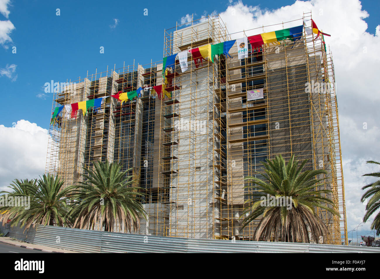 Building under construction, Fidel Castro Street, Windhoek (Windhuk), Khomas Region, Republic of Namibia Stock Photo